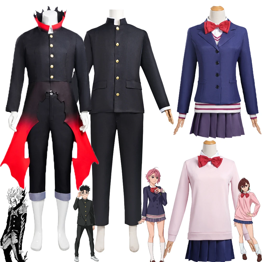 

Аниме Dandadan Okarun Ken Takakura Косплей Костюм Aira Shiratori Momo Ayase Косплей Костюм Парик Школьная форма для женщин и девочек