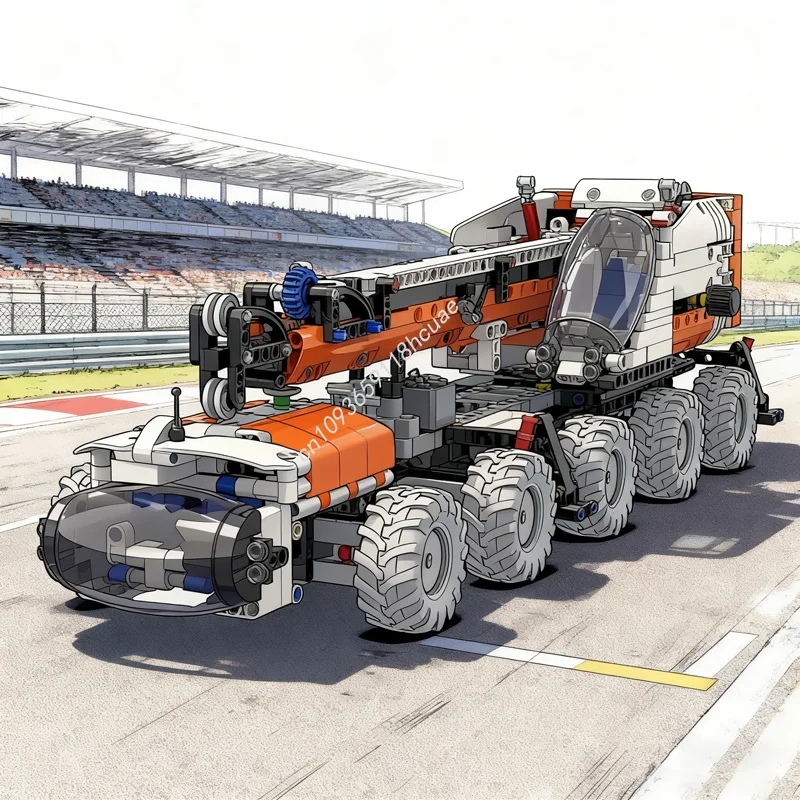 

1391pcs MOC Heavy Module Crane C 3 X Mod Technical Toy Model Building Blocks Assemble Christmas Gifts DIY Idea Kids Birthday