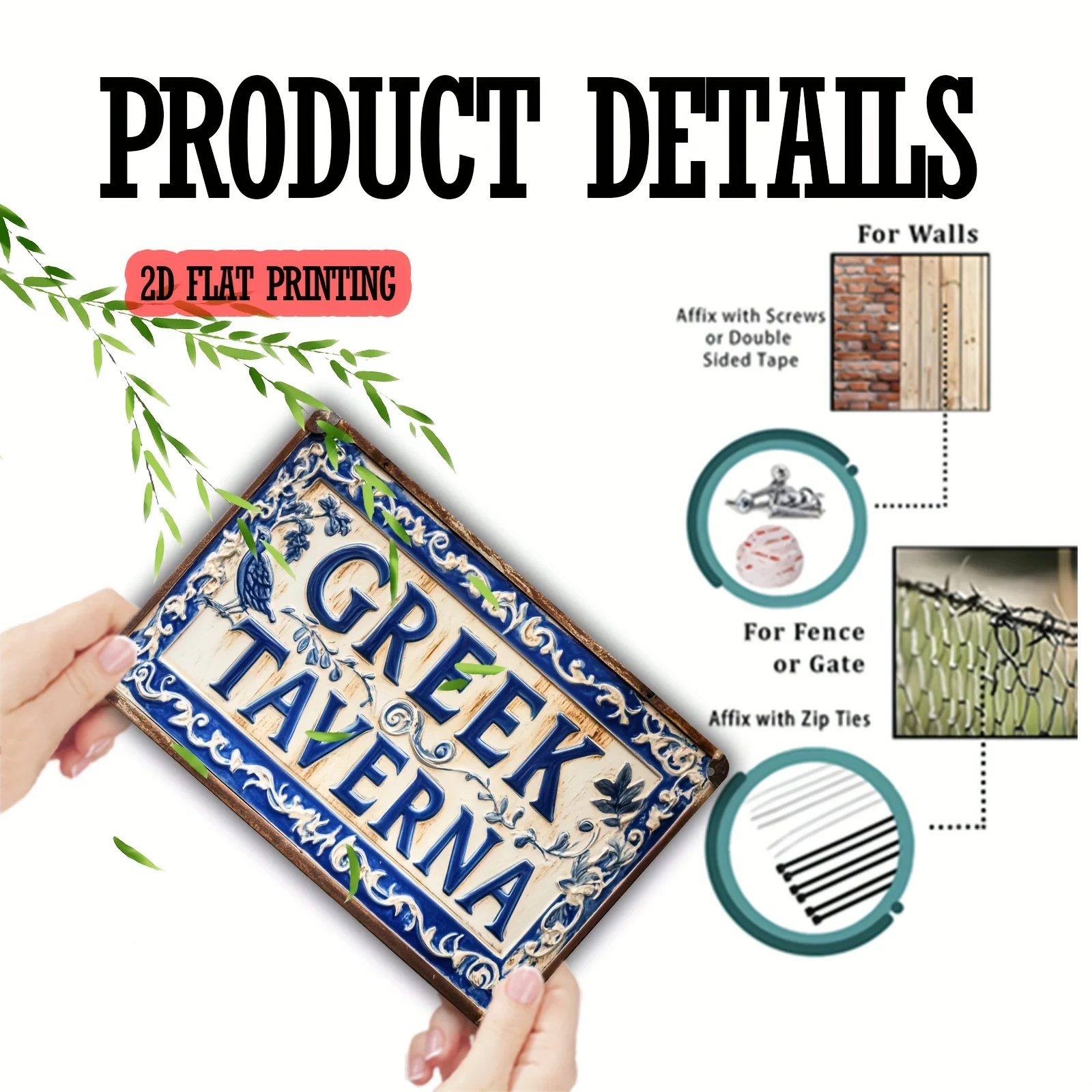 Papan Tanda Logam Gaya Yunani  - Emergency Exit Sign ulasan dan harga