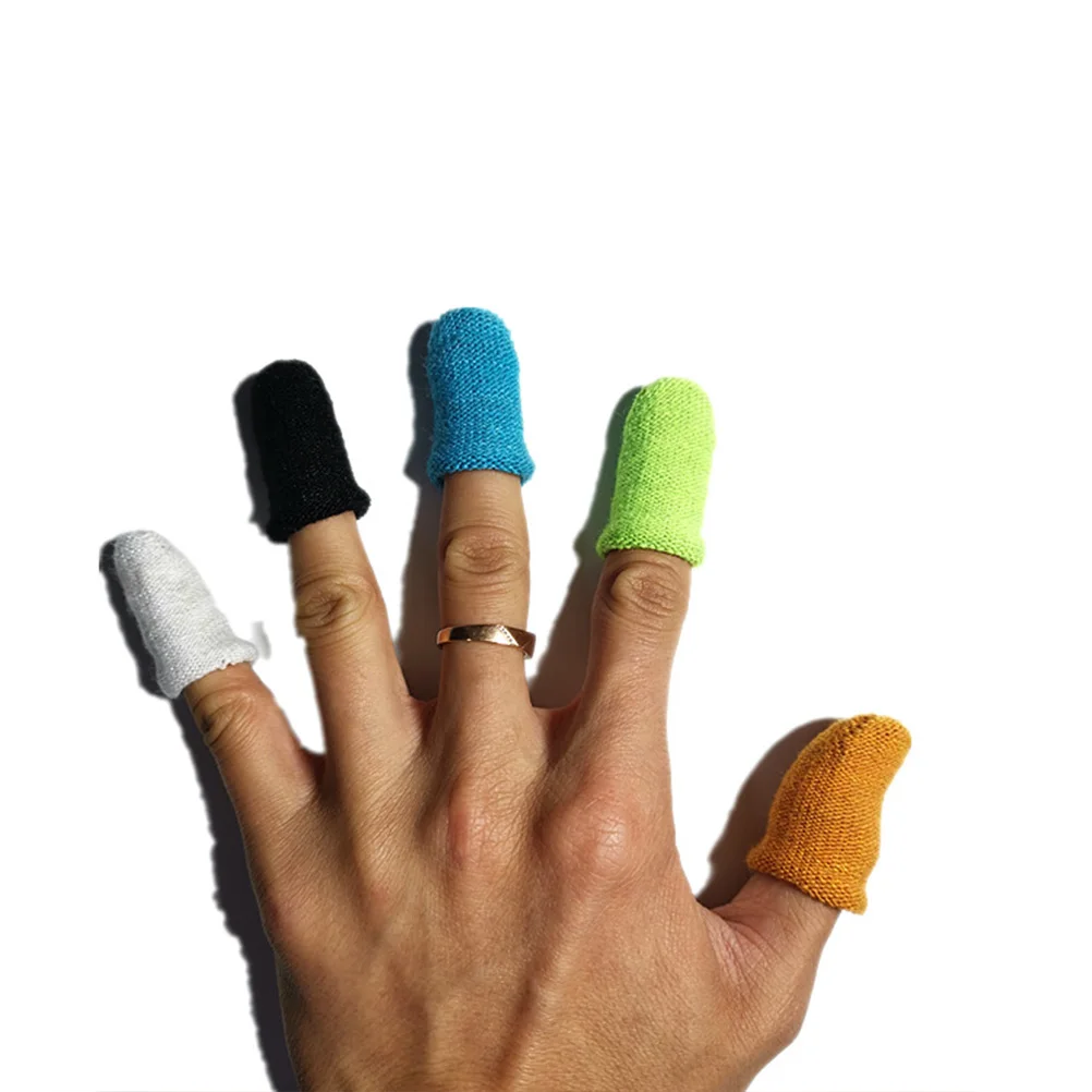 

10pcs Anti-Sweat Finger Cover Anti-Slip Thumb Sleeve For Phone Game Touch Screen Protector Game Finger Sleeve Fit For Men Women