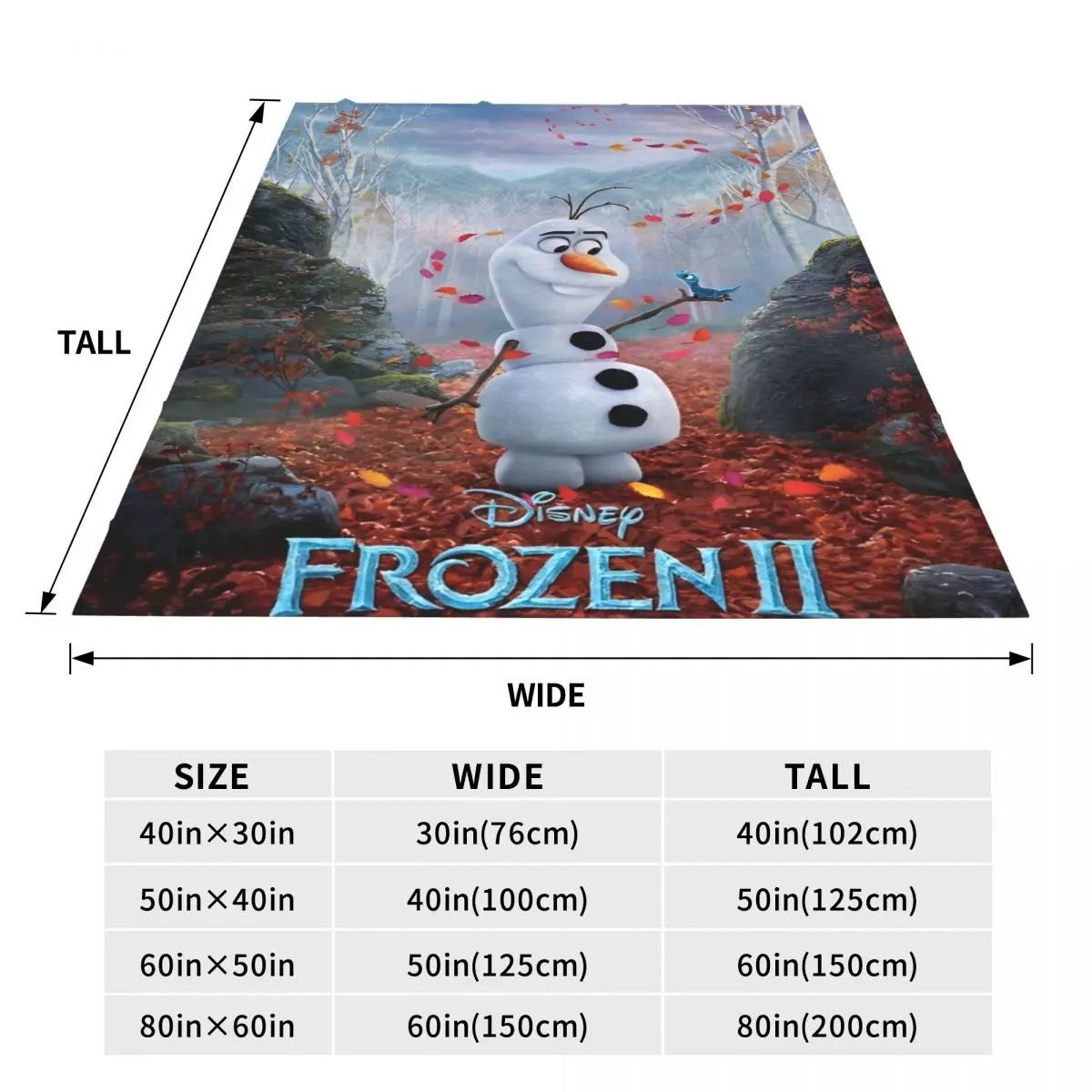 Frozen Elsa Princess Olaf Cute Blanket Flannel All Season Cartoon Multifunction Super Soft Throw Blankets Travel Quilt