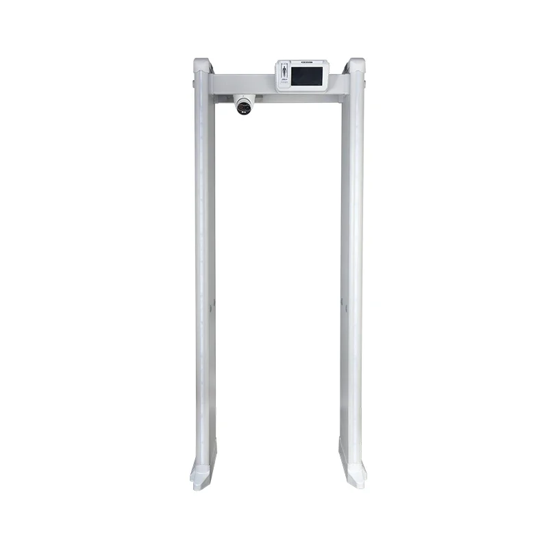 Body Temperature Scanner Monitoring Walk-through Multizone Door Frame Metal Detector