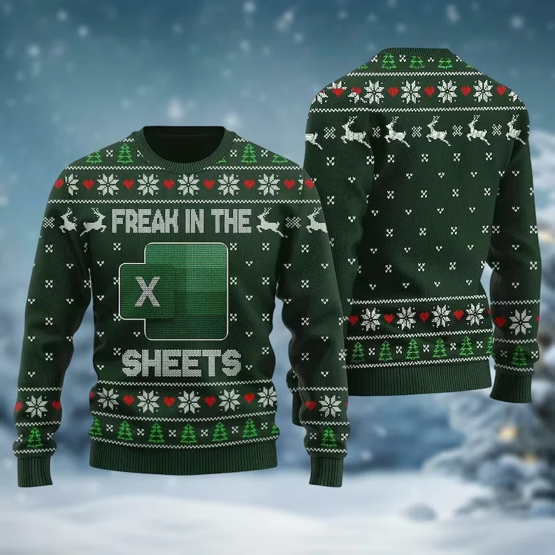 Ohh This Calls for A Spreadsheet Ugly Christmas Sweater Excel Christmas Xmas Gift Personality Data Analyst Xmas Hoodie 2026