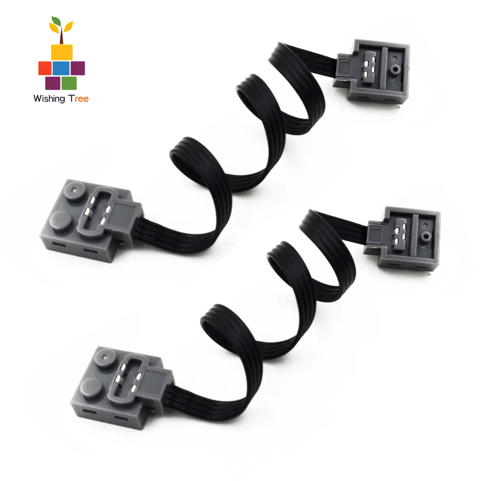 Rallonge de fonctions d'alimentation 9686 Compatible Legoeds, 2 pièces, 25cm pour pièces techniques de moteur 8293 M