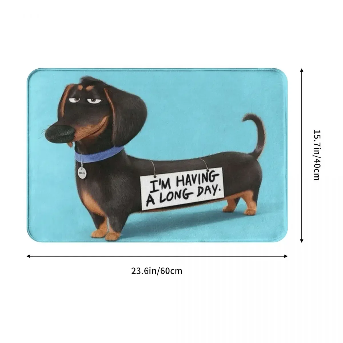 Dachshund Dog Funny Pupy Doormat Rug carpet Mat Footpad Polyester Non-slip dust-proo Corridor Kitchen Bedroom balcony toilet