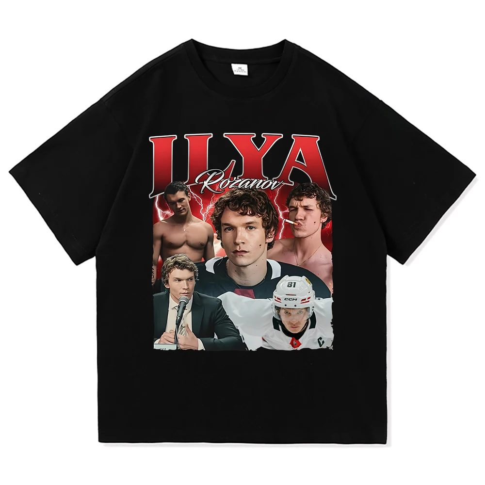 Camiseta de TV Heated Rivalry Ilya Rozanov 8 Boston Raiders, camiseta Vintage estética a la moda para hombres y mujeres, Camiseta de algodón de alta calidad