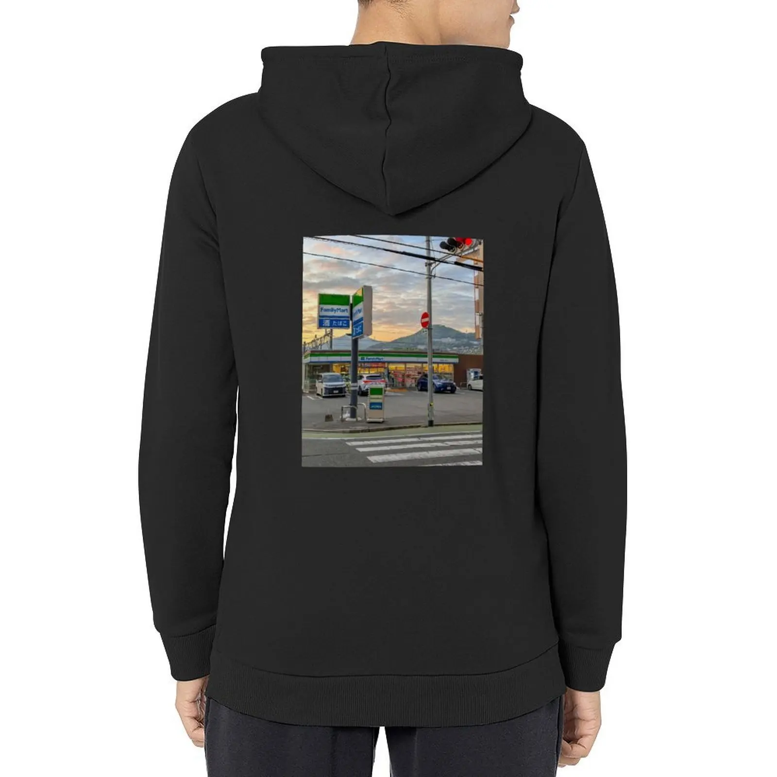 

Family Mart in Hiroshima Hoodie men's sweat-shirt set clothes for men blouse autumn mens hoodie