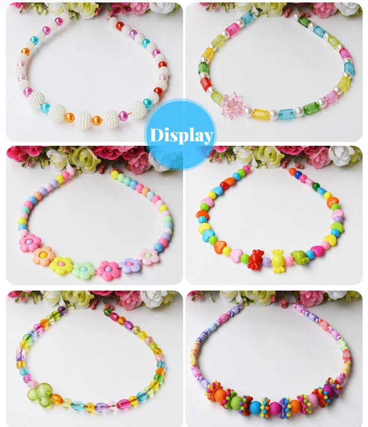 Kit de cuentas para hacer pulseras para niños y niñas, juguetes de rompecabezas hechos a mano, DIY, 24 cuadrículas, 3, 5, 7, 9, 11