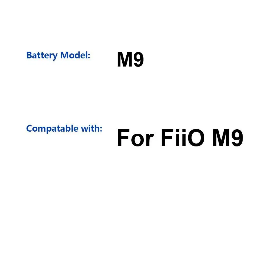 Reliable Replacement Music Player Battery Lightweight For Fiio M9 Player