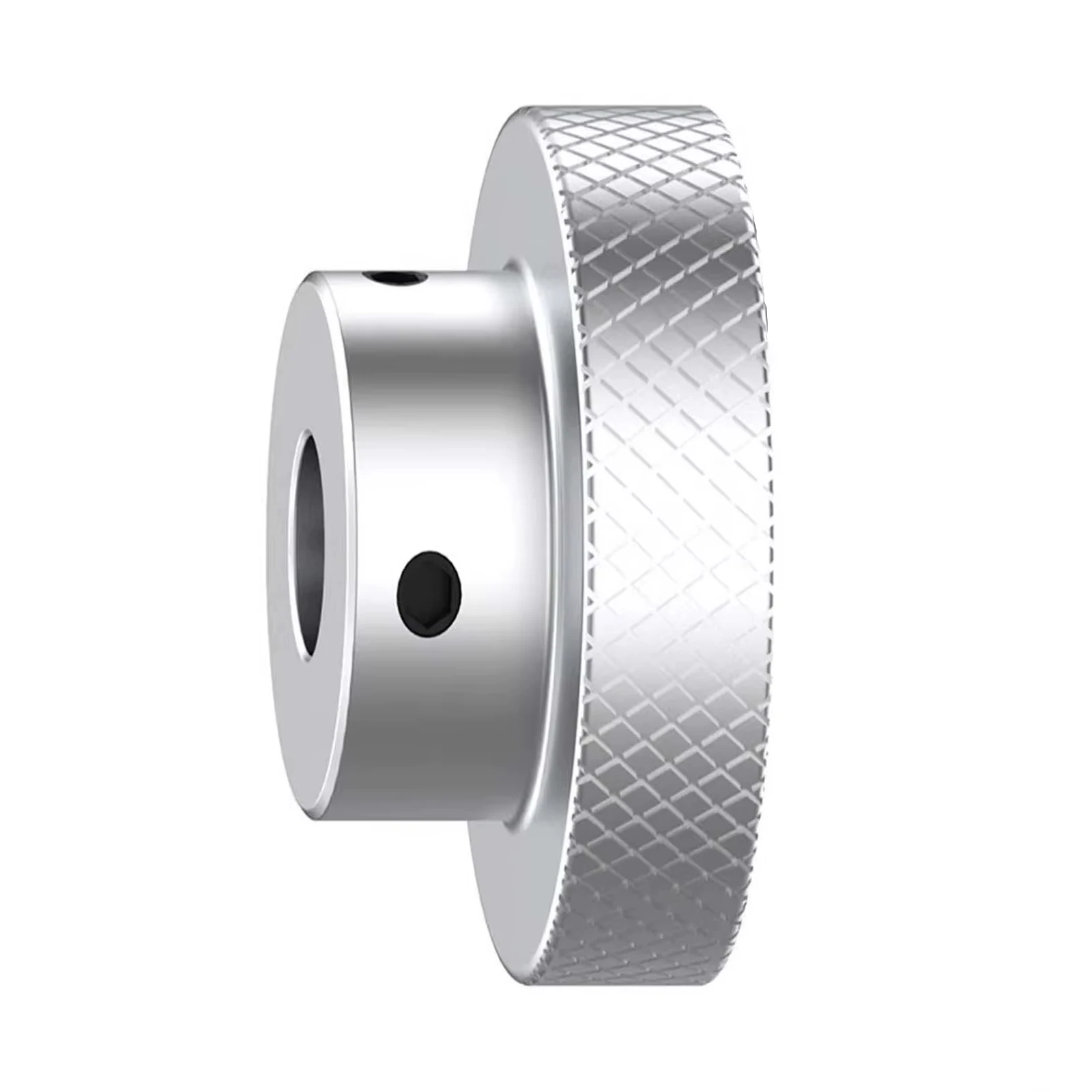φ50mm Aluminum Alloy Handwheel, Embossed Knob Top Screw Machine Slide Movable Handwheel