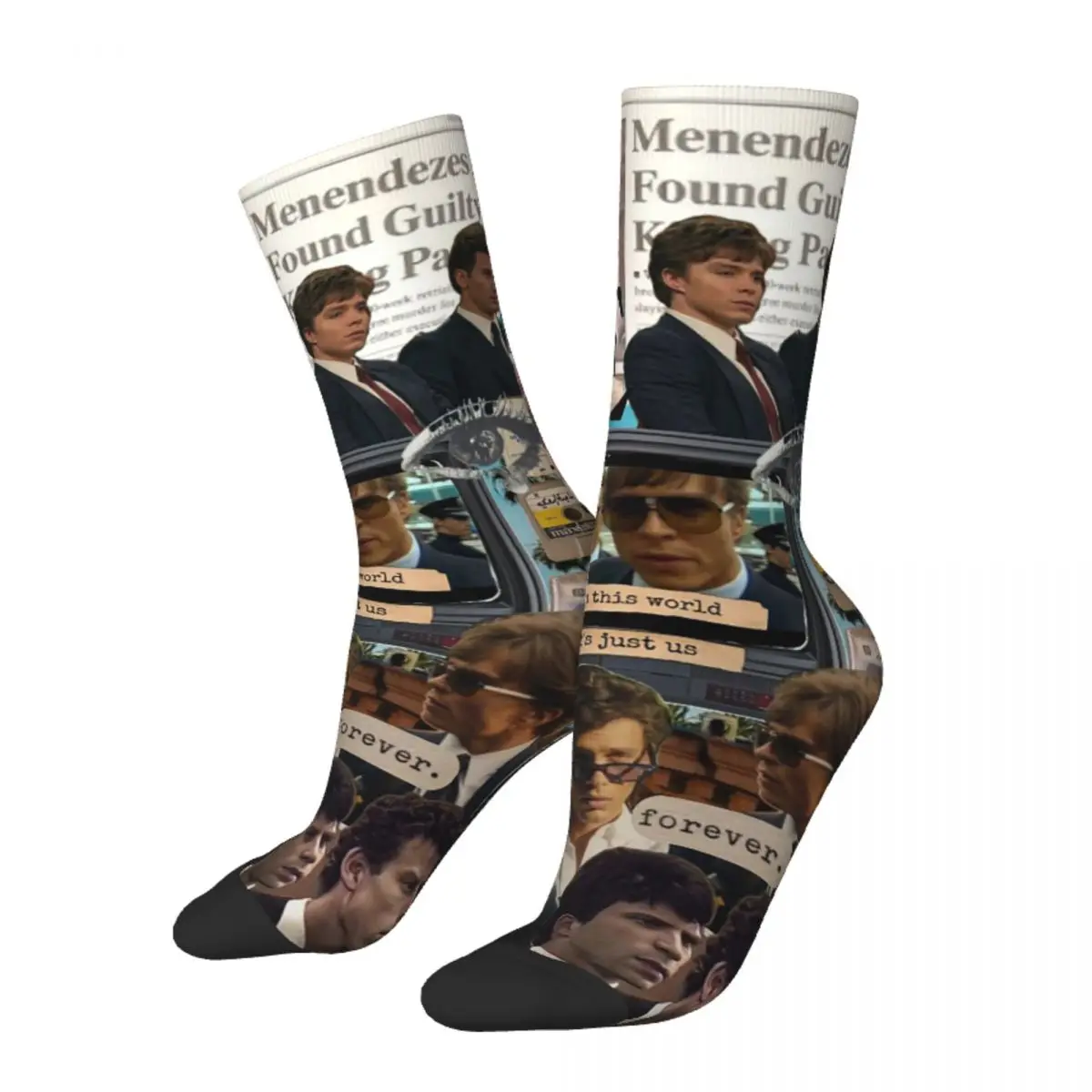 Calcetines de Actor Nicholas Chavez, calcetines informales de poliéster para hombre y mujer, novedad, calcetines de tubo medio para primavera, verano, Otoño e Invierno, regalos