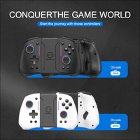 For switch joycon left and right gamepad with color lights six-axis body sense back button wake up switchOLED wireless gamepad