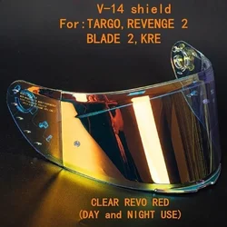 Dla MT V-14 V14 Kask motocyklowy pełnotwarzowy Soczewka wizjera tylko dla modelu RAPID, RAPID PRO, BLADE 2 SV, RVENGE 2, TARGO kask tarczy