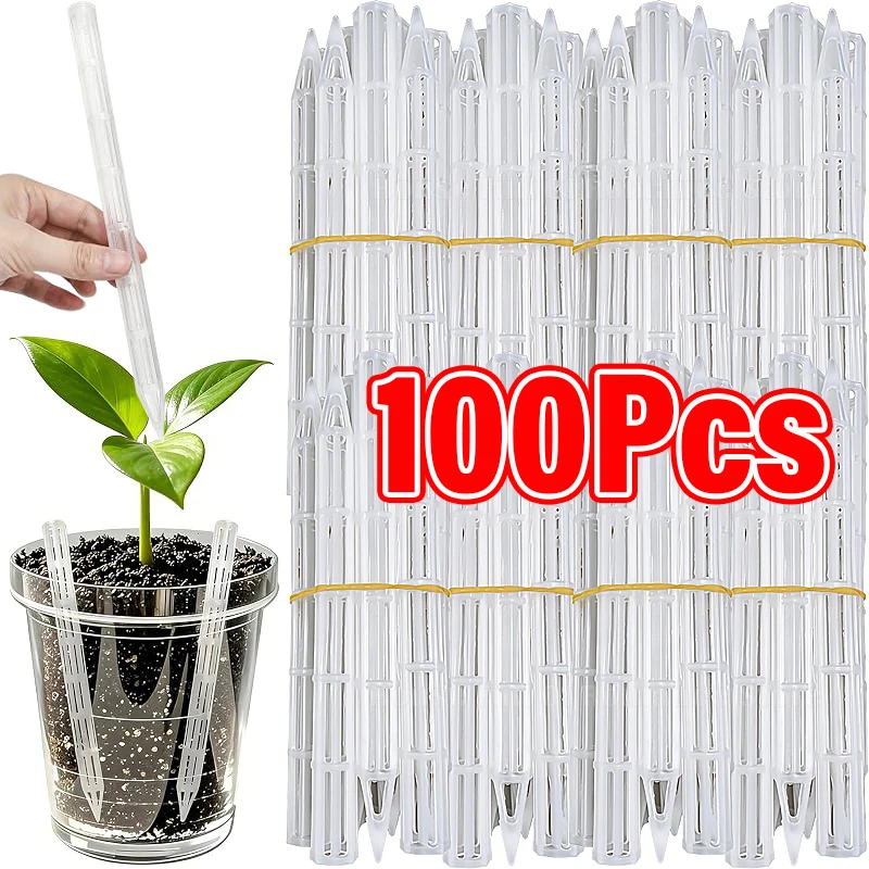 Clear Plastic Plant Aeration Tubes for Pots Root Rot Prevention Prevent Overwatering Healthy Roots Wet-dry Cycle Gardening Tools