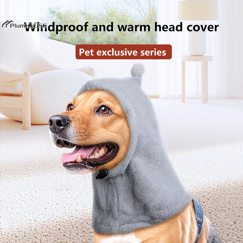 Pet Dogs Cats Hat Warm Windproof High Neck Dog Hat Winter Pet Accessories Funny Dog Accessories Autumn Winter Pet Supplies