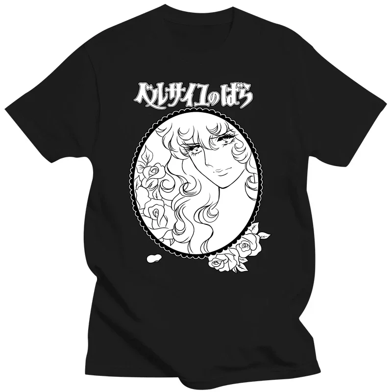 

Мужская мода The Rose Of Versailles Футболки Хлопковая футболка с короткими рукавами Модная футболка Манга Леди Оскар Футболки Свободная одежда