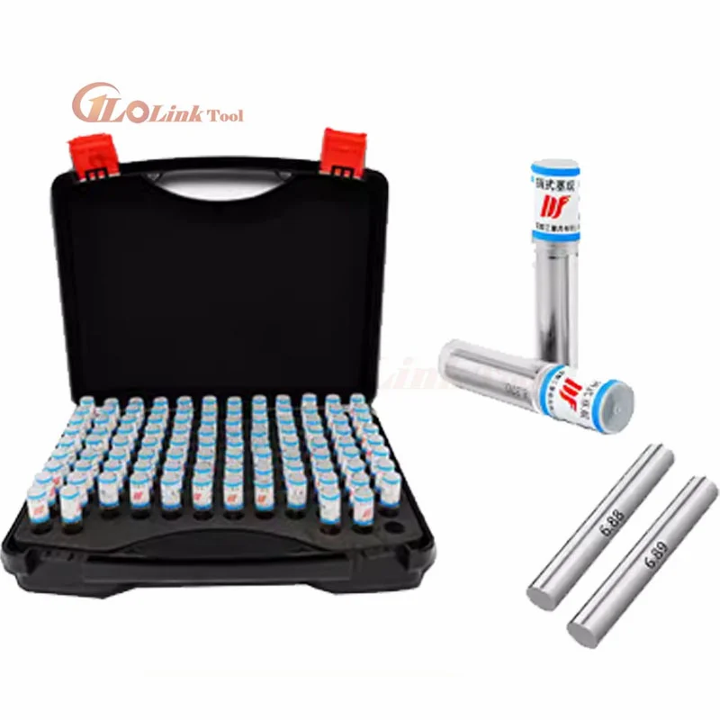 101pcs/set Steel Pin Gauge1.00-2.00-3.00-4.00-5.00-10mm Smooth Plug Gauge Hole Gauge set pin Measuring Tool with box