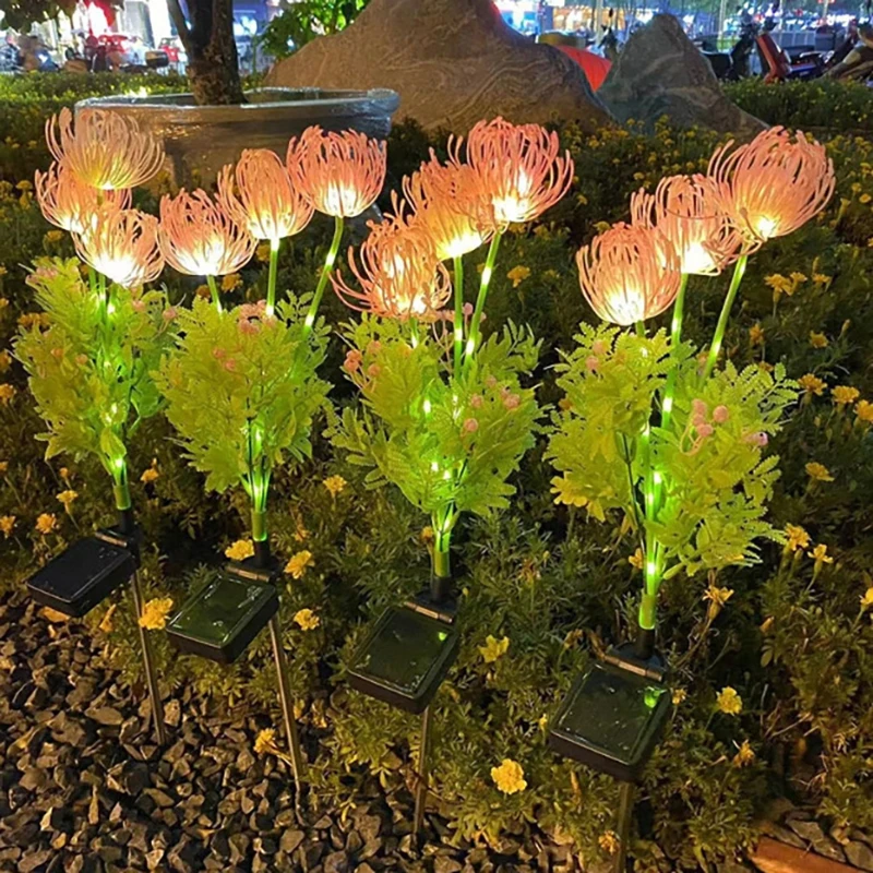 Flor de orilla Solar, nueva planta Rural, luces de flores insertadas, atmósfera de jardín al aire libre, luces de suelo insertadas, césped Led