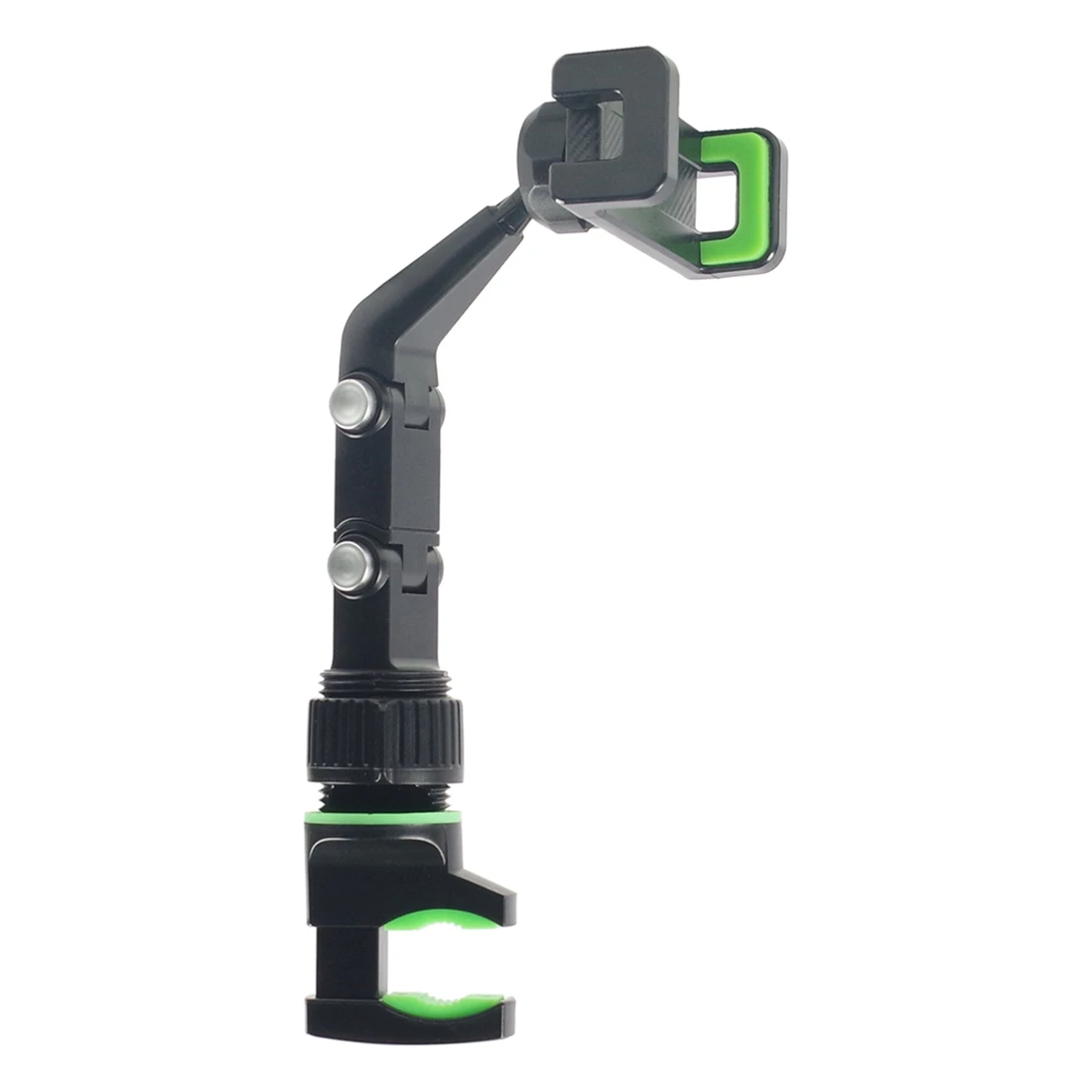 ที่วางโทรศัพท์กีต้าร์สำหรับขาตั้งไมค์แท่นวางโทรศัพท์ไมโครโฟนแบบหมุนได้360 ° ขาตั้งที่วางโทรศัพท์มือถือเพลงสีเขียว