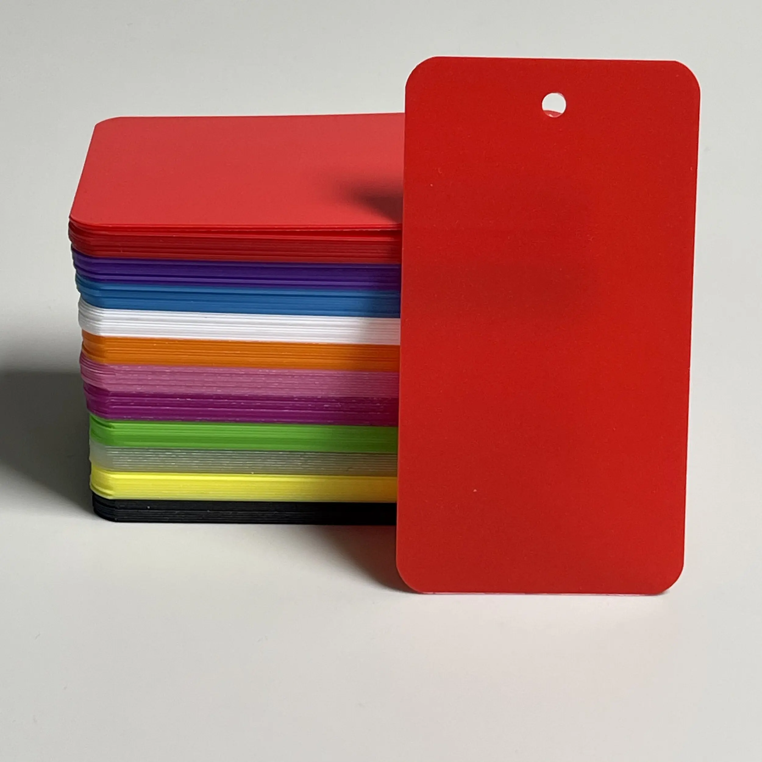 Double sided frosted colored PP high-temperature resistant outdoor waterproof label card hanging tag customization