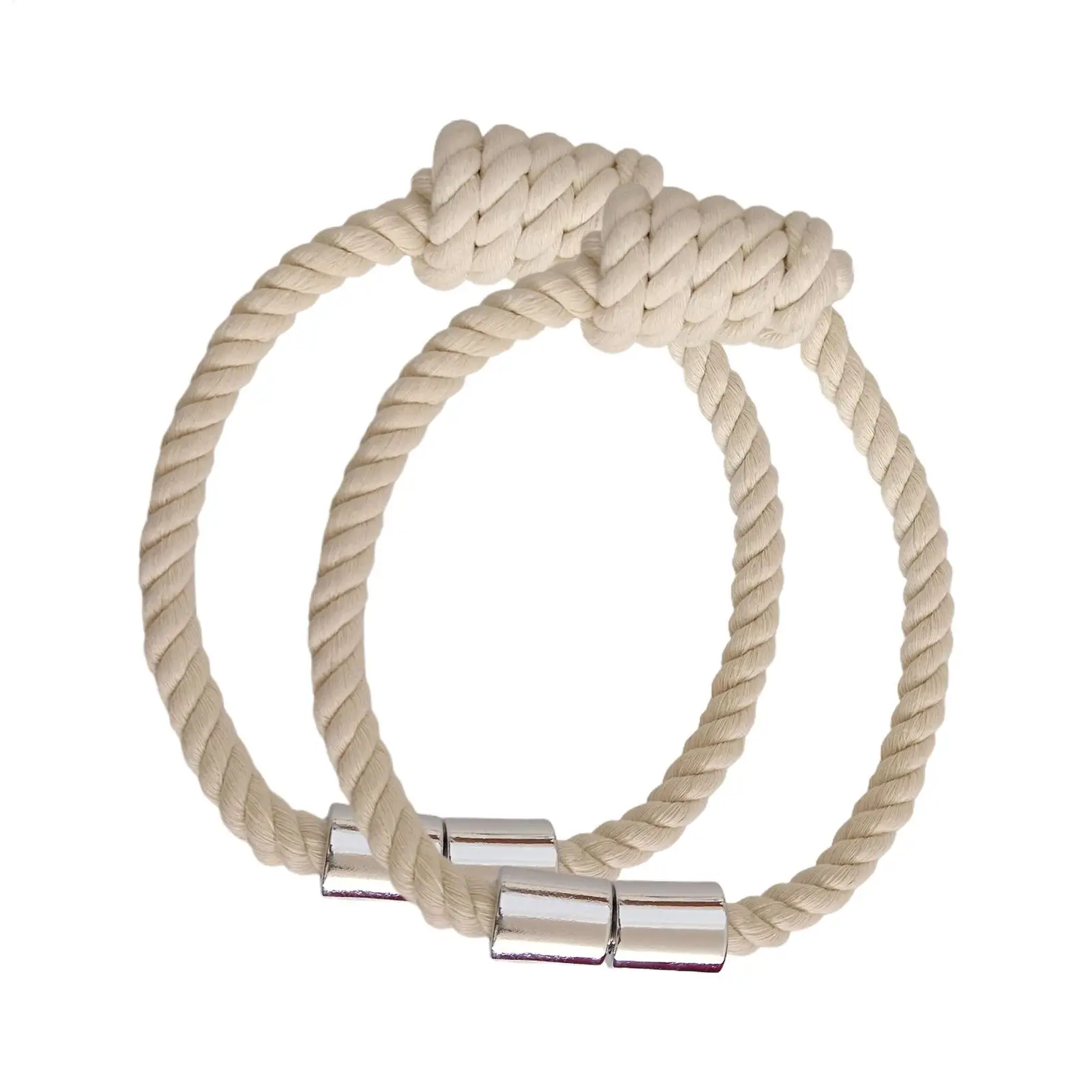 2Pcs Magnetic Curtain Tiebacks Outdoor Elegant Decorative Tie Backs Modern Rope Tiebacks For Drapes Window Curtain Holder Clip