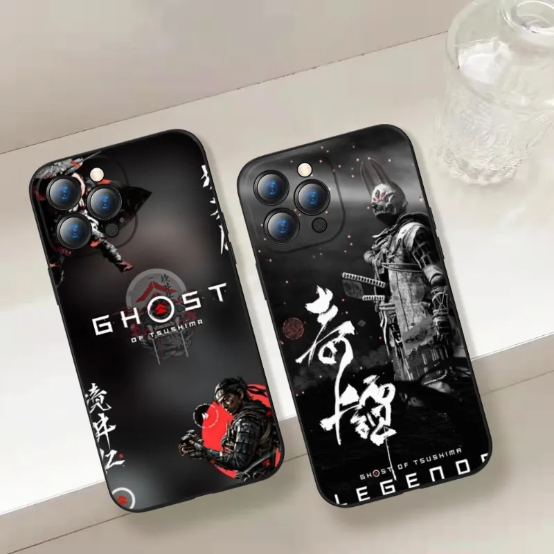 Ghost Of Tsushima Phone Case For Iphone 15 14 12 11 13 Pro Max XR 7 8 14 15 plus Soft Phone Covers