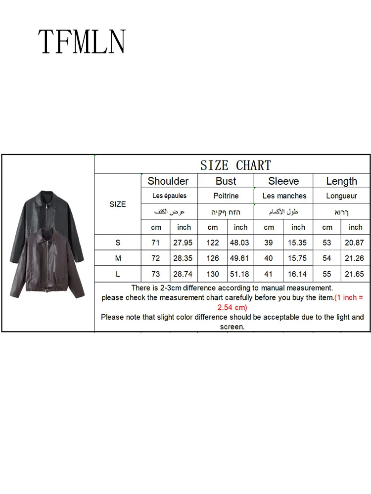 Chaquetas informales de piel sintética con cinturón para mujer, abrigos de calle holgados con cremallera de solapa a la moda, prendas de vestir Retro de manga larga, otoño 2025