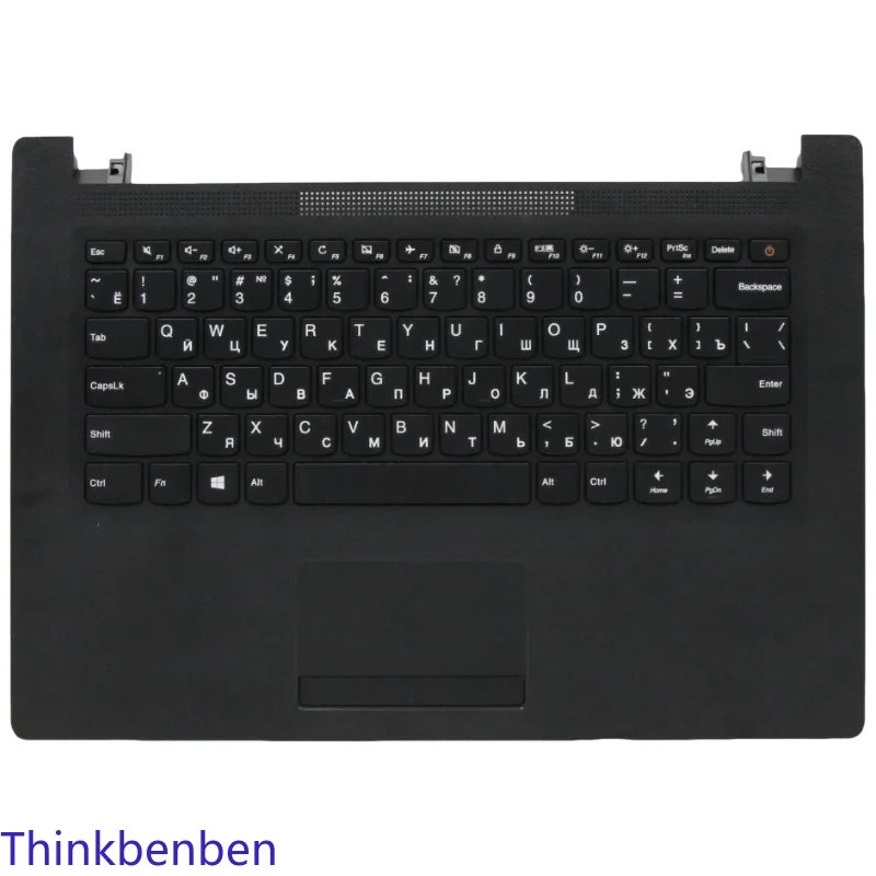 RU Russian Black Keyboard Upper Case Palmrest Shell Cover For Lenovo Ideapad 110 14 14IBR 5CB0L45764