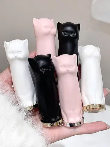 SHAQINUO Meowoqinqin Moisturizing Color Lip Balm, anti-dryness and crack fade lip lines Student Moisturizing lipstick