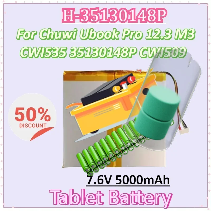 

H-31130148P 7,6 В 5000 мАч аккумулятор для ноутбука Chuwi Ubook Pro 12,3 M3 CWI535 35130148P CWI509 аккумулятор для планшетного ПК