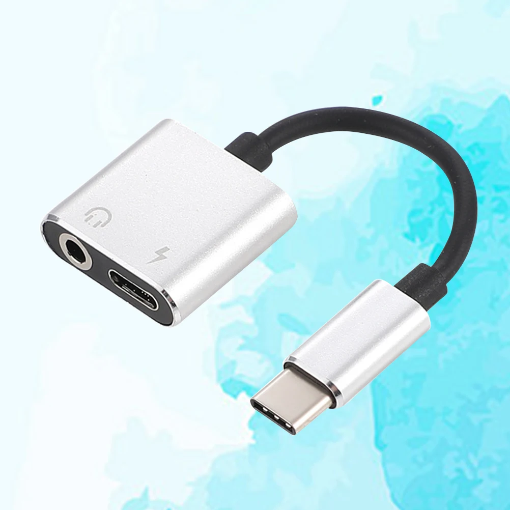 

Usb C To 3.5Mm Audio Adapter Type-C Charging Headphone Jack Converter For Pixel 2/2Xl U11 P20 Pro 2A Fast Charging Aluminum