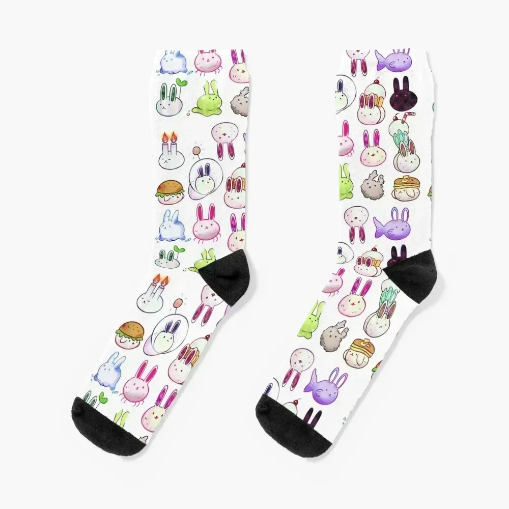 

OMORI Bunnies Socks Toe sports Lots Socks For Men Women's