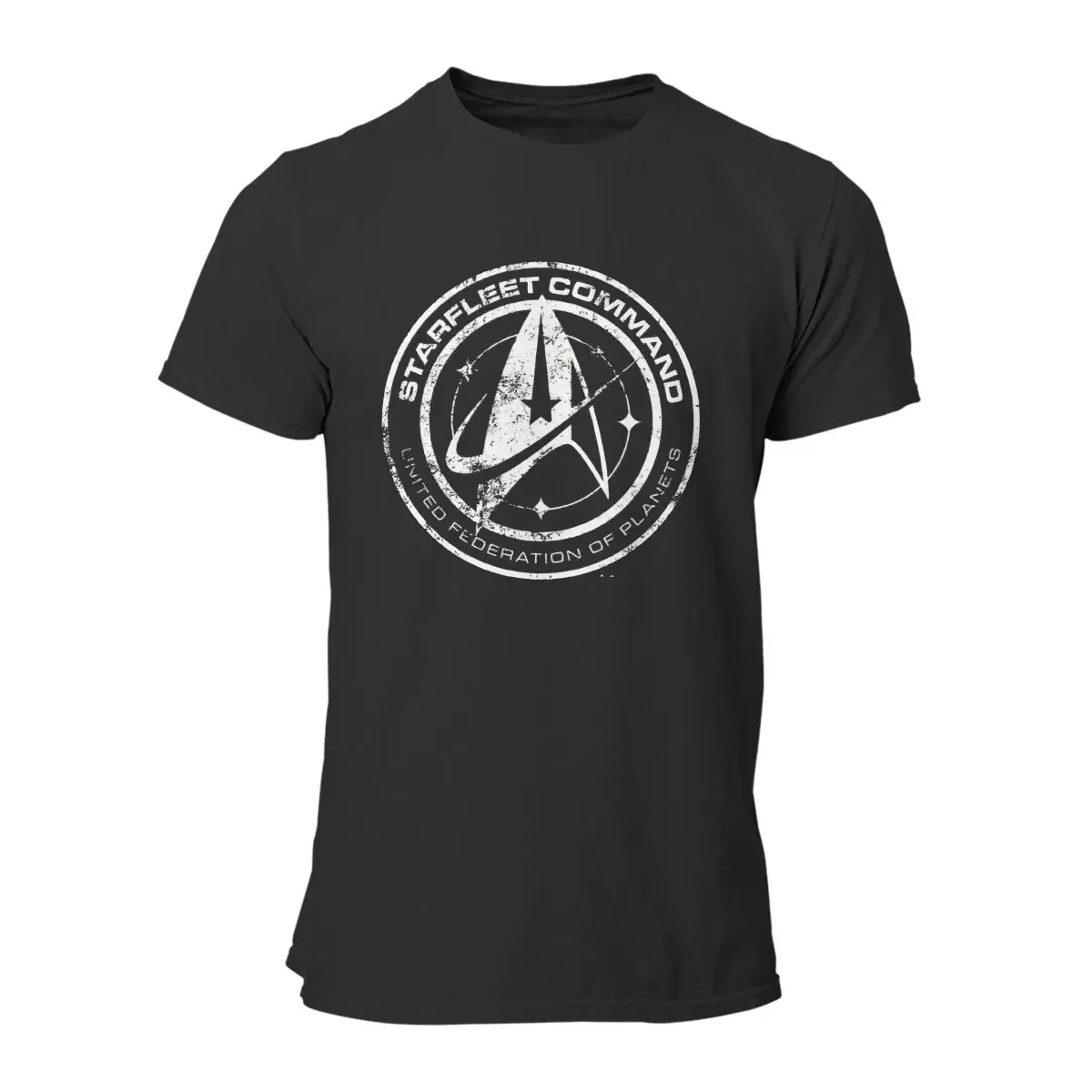 Men T-Shirt Star_Trek_Discovery_Starfleet_Academy Cool Pure Cotton Tee Shirt Short Sleeve T Shirts O Neck Tops Adult