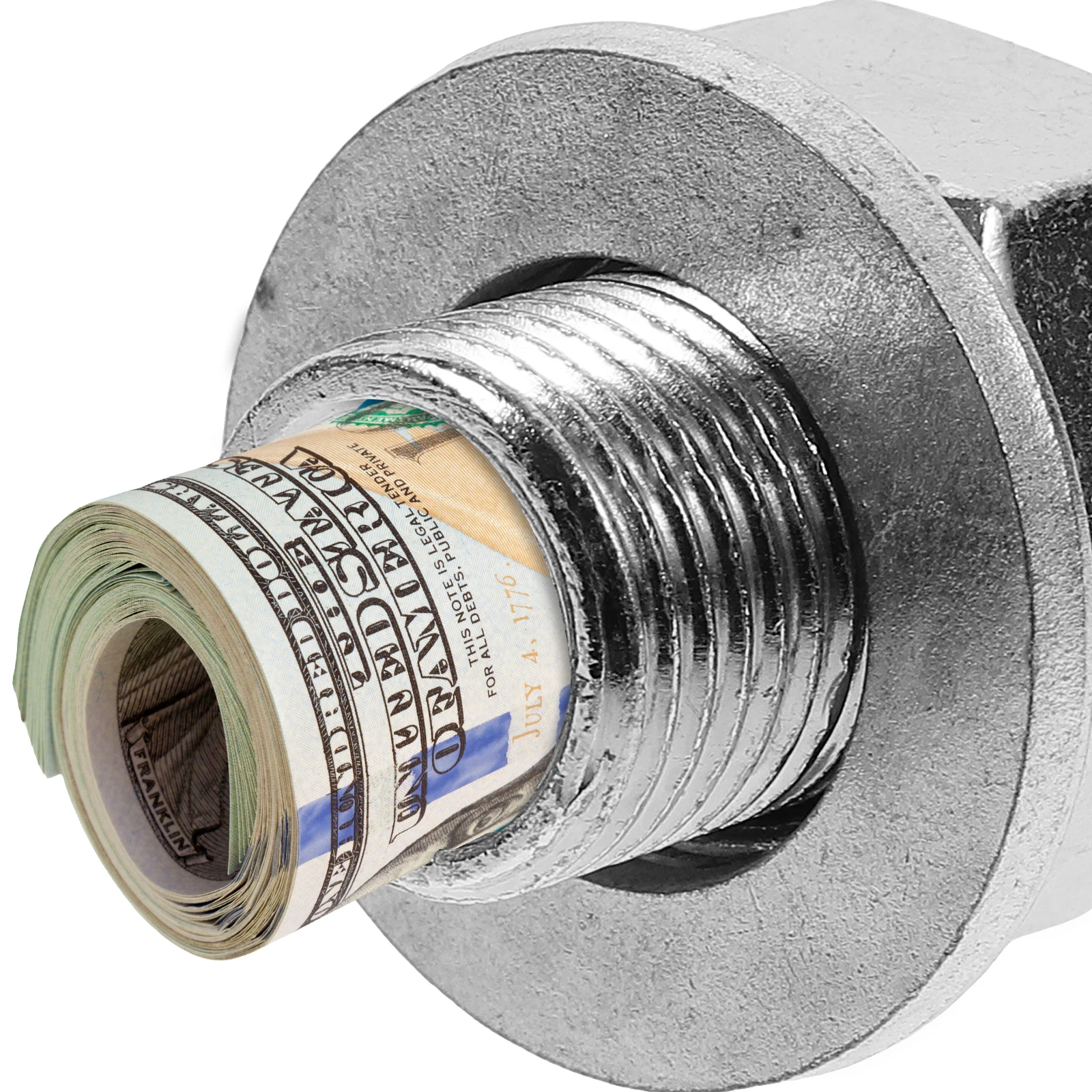 

Hidden Money Bank Small Pill Container Metal Holder Storage Compartment Screw Carbon Steel Safe Hidden Containers Cash Storage