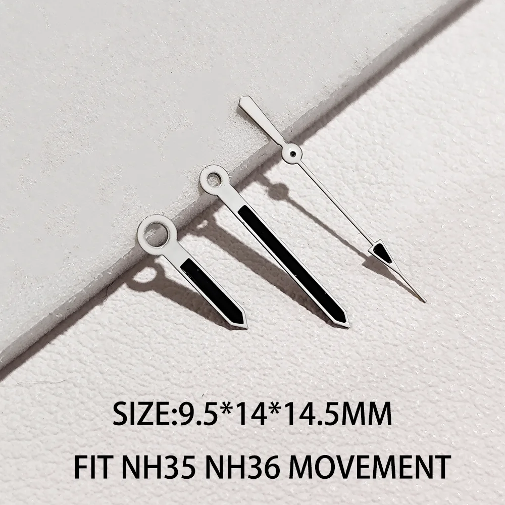 NH 35 NH 36 สีเขียวส่องสว่างนาฬิกามือเหมาะสําหรับ NH 35 NH 36 การเคลื่อนไหวอัตโนมัตินาฬิกาตัวชี้อุปกรณ์เสริมหลายสี