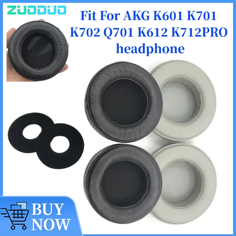 

ZUODUO 1 Pair Replacement Ear Pads For AKG K601 K701 K702 Q701 K612 K712PRO Headphones Softer Protein Leather Earpads