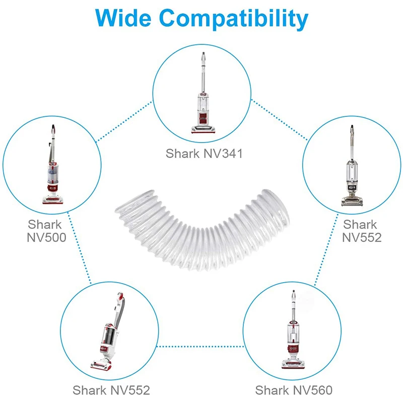 Mangueira de duto, mangueira de bico inferior de piso de substituição de 1-1/2 para aspirador de pó Shark Rotator NV341 (pacote com 2)