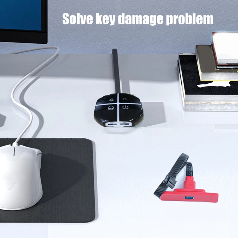 Multifunctionele desktop-stroomschakelaars met USB en geluid voor gaming-internetcafé