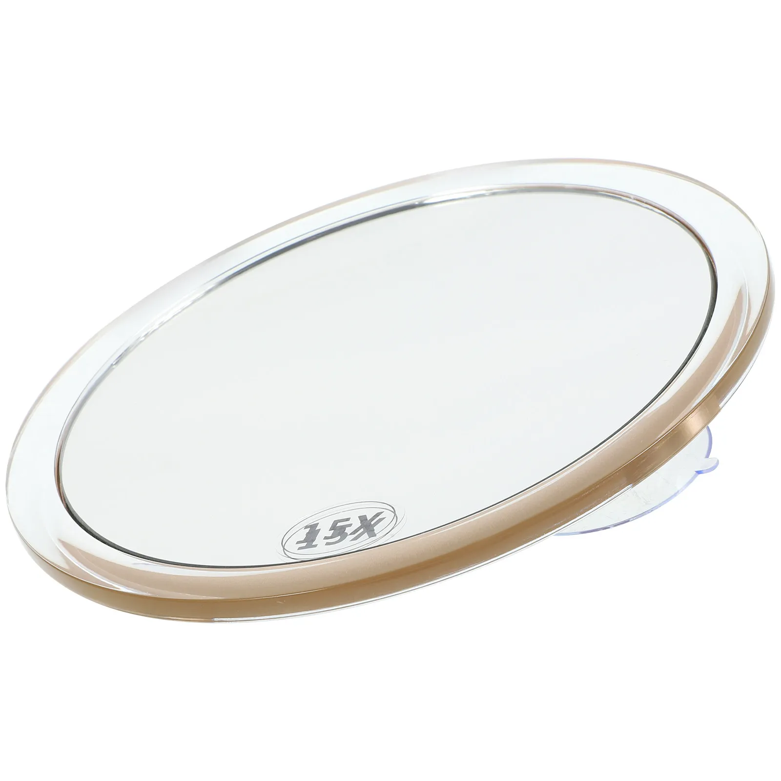 

Bathroom Magnifying Mirror Single Side Suction Cup Makeup Mirror Portable Magnification for Clear Detail Viewing Travel Use