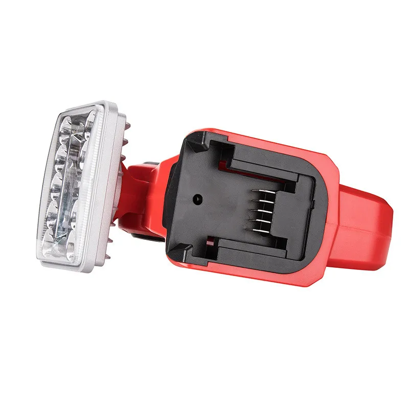 Imagem -03 - Estoque Polegada 18v Led Lanterna Interior ao ar Livre Holofotes Luz para Makita Dewalt Milwaukee Bosch Usb Luz de Trabalho ao ar Livre em