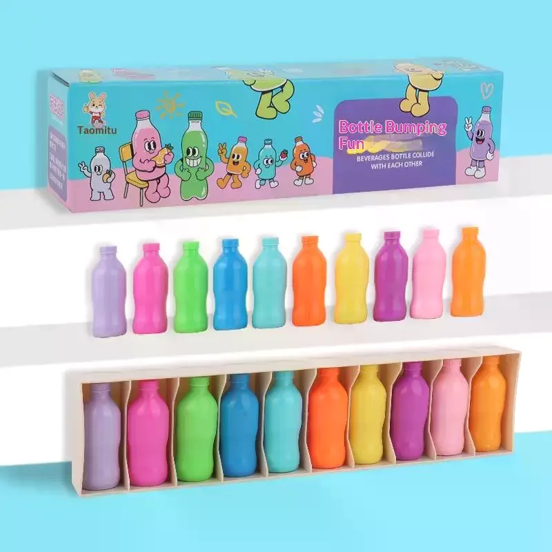 

1Set Guess The Bottle Game Puzzle Colorful Classification Toy For Kids Memory Training Games Parent-child Interaction Board Game