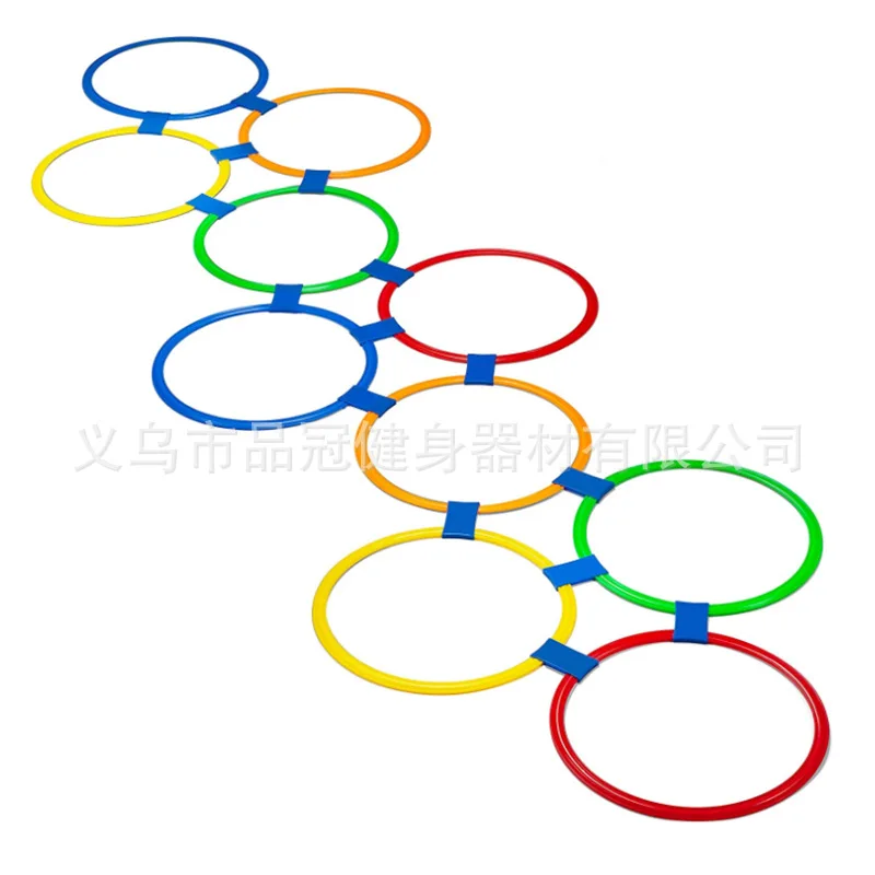 10pcs 28 38cm Portable Round Circular Agility Ring for Indoor Outdoor Football Basketball Badminton Step Training Sport Bendable