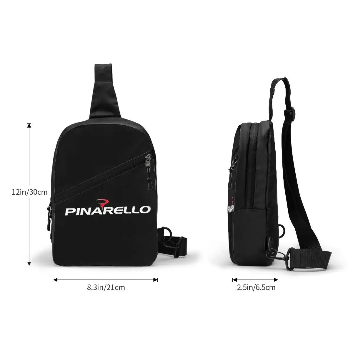 Tas Dada Sepeda Pinarello Skrip Putih Tas Dada Ransel Selempang Pria Tas Bahu Daypack Hiking Bepergian