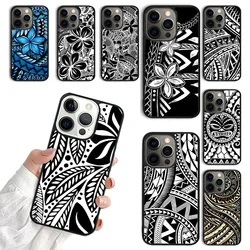 Maori Polynesian Samoan Tribal Phone Case For iPhone 15 16 11 12 13 14 Pro Max Mini Cover For iPhone Max 7 8 Plus Fundas