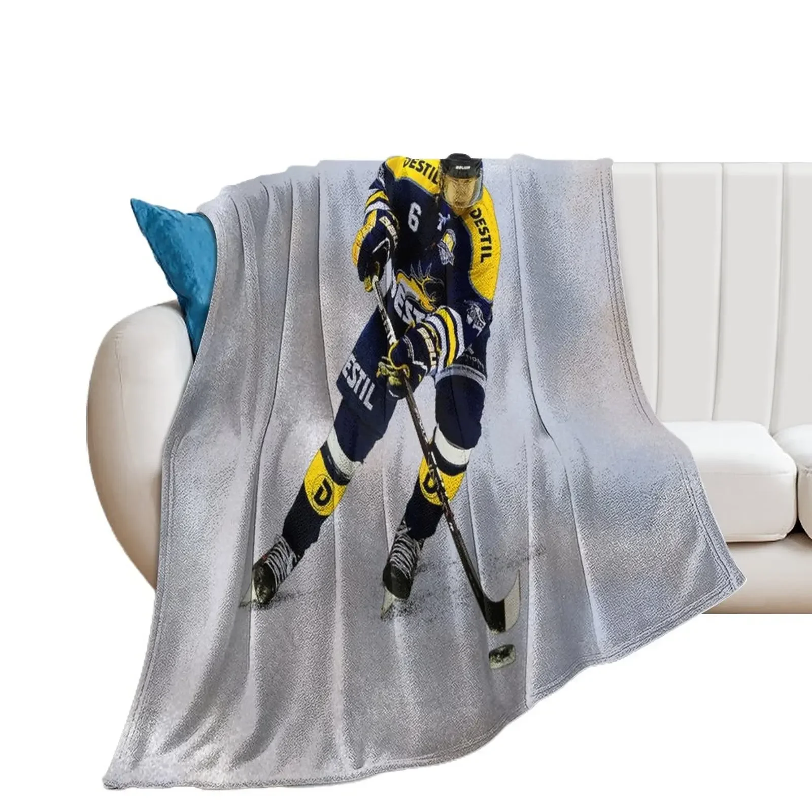 

Ice Hockey Throw Blanket Beautifuls Hairys Sleeping Bag For Decorative Sofa Blankets