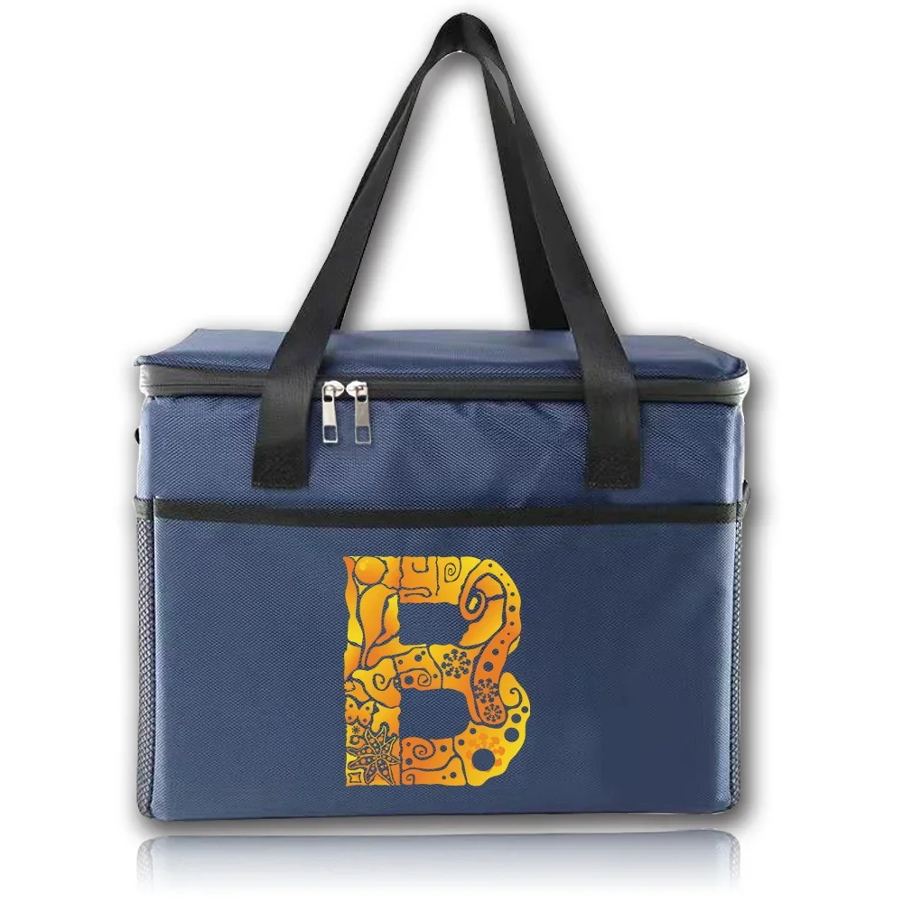 Food Storage Boxes Cooler Bag Waterproof Box Portable Hygiene-Friendly Organizer Handbag for Men and Women Engrave Image Series