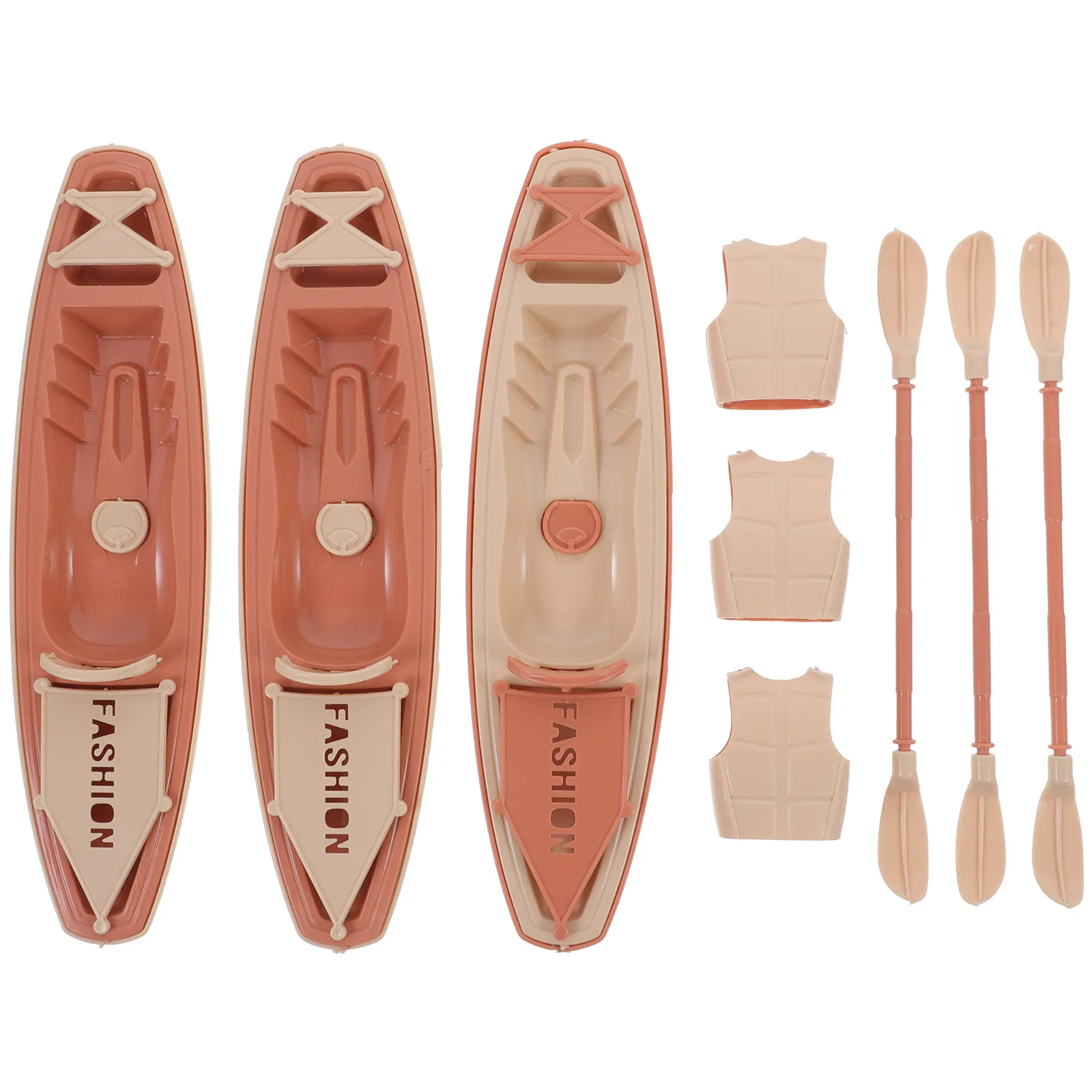 Vintage Plastic Canoe Ornament – Nautical Home Decor, Desktop Boat Decoration for Coastal Theme & Office Desk Accent