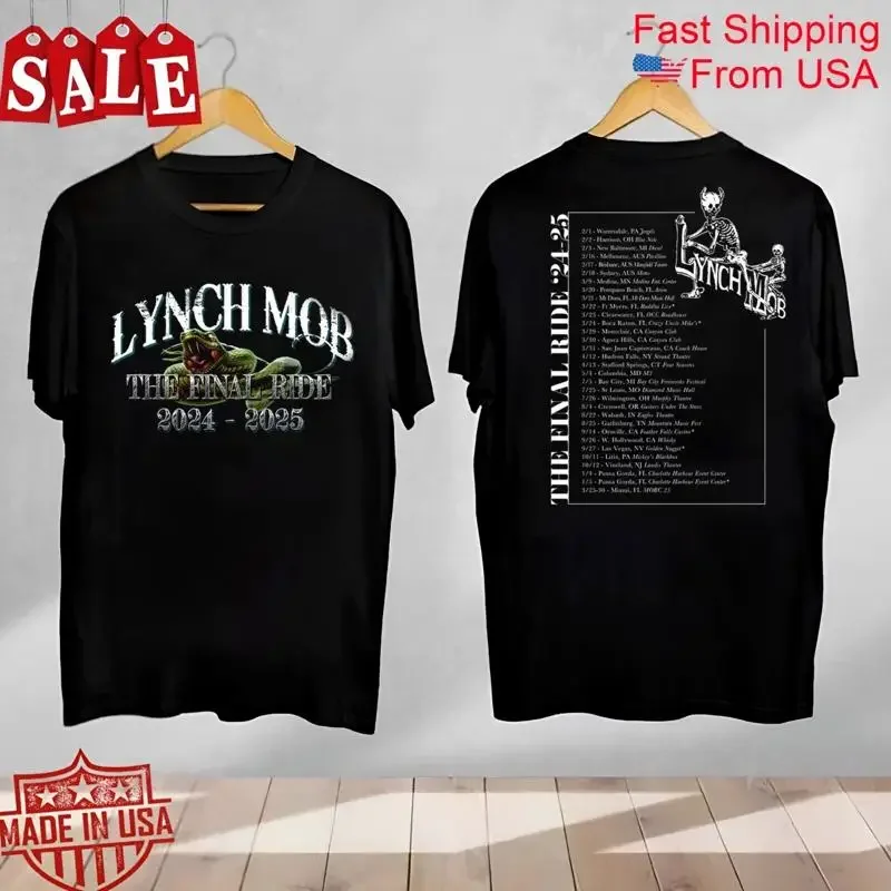Lynch Mob The Final Ride 2024 2025 For Fans All Size T Shirt