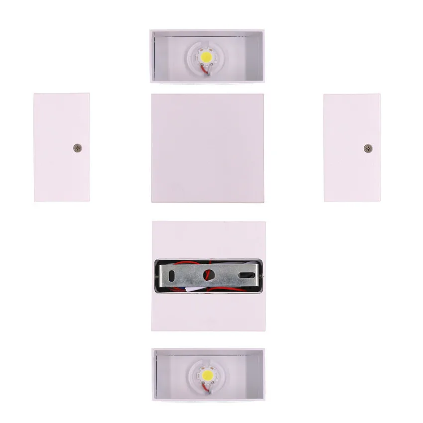 LED 벽 조명 야외 방수 IP65 베란다 정원 마당 벽 램프 및 실내 침실 머리맡 장식 조명 램프 AC110V 220V