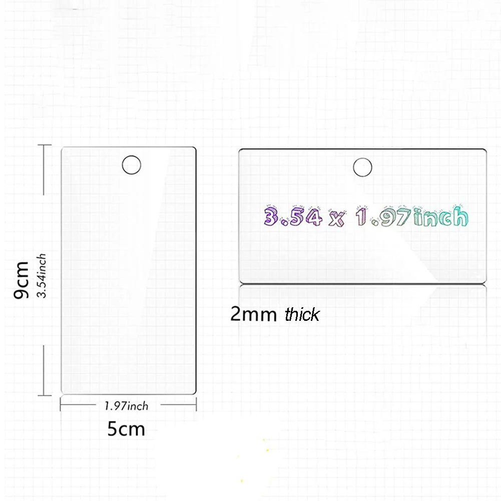 Blank Acrylic Tags Acrylic Basket Labels Kitchen Reusable Sleek Design Solid Acrylic Customizable Easy To Clean